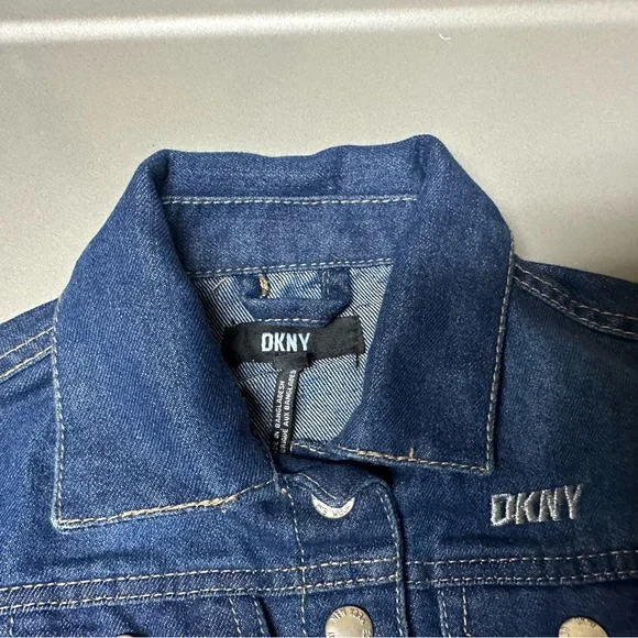 New DKNY GIRLS' DENIM JACKET 🧥 - Picture 3 of 6